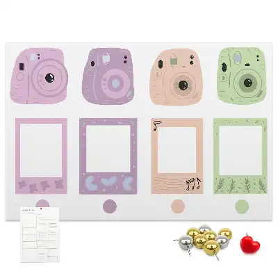 Kurk prikbord Set camera's