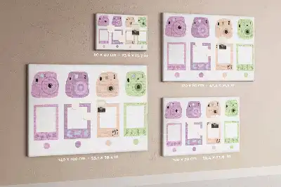 Kurk prikbord Set camera's
