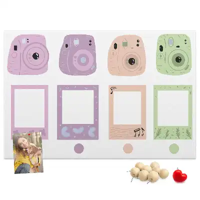 Kurk prikbord Set camera's