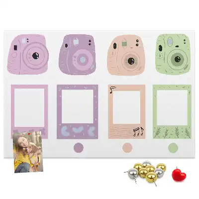 Kurk prikbord Set camera's