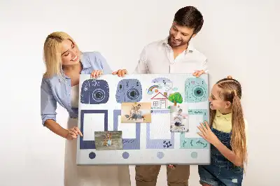Memobord van kurk Polaroid lijstjes