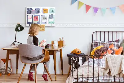 Memobord van kurk Polaroid lijstjes