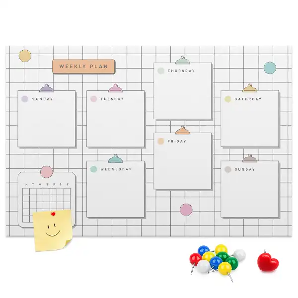 Kurk prikbord Weekplan