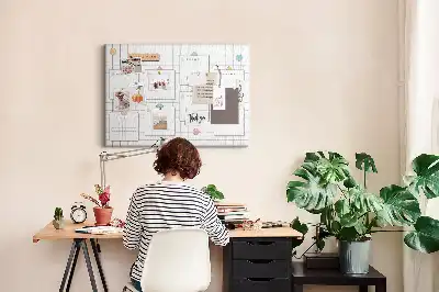 Kurk prikbord Weekplan