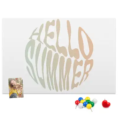 Memobord van kurk Hallo zomer