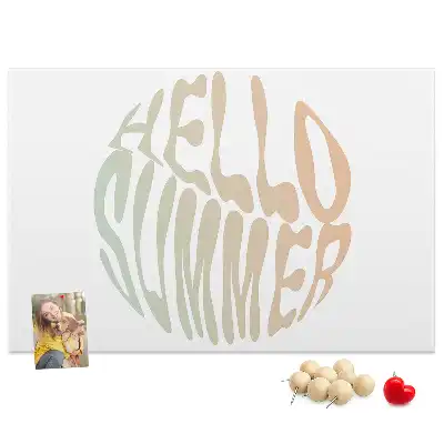 Memobord van kurk Hallo zomer
