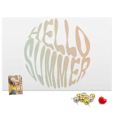 Memobord van kurk Hallo zomer
