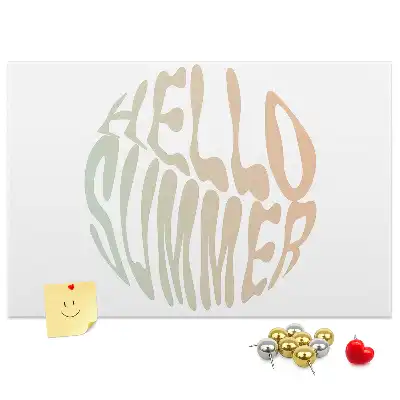 Memobord van kurk Hallo zomer