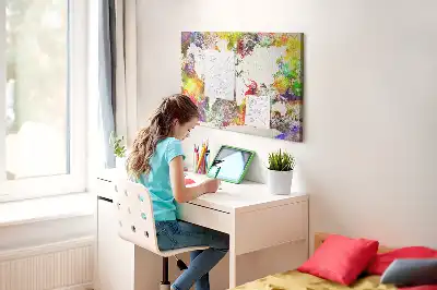 Kurk prikbord Wazige watercontinenten
