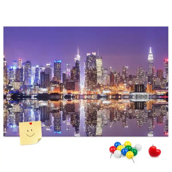 Kurk prikbord New York 's nachts