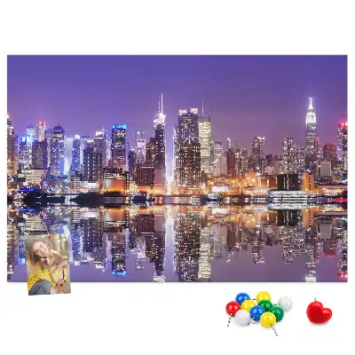 Kurk prikbord New York 's nachts