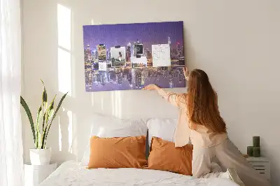Kurk prikbord New York 's nachts