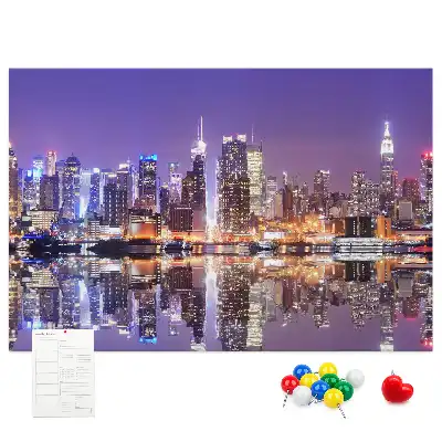 Kurk prikbord New York 's nachts