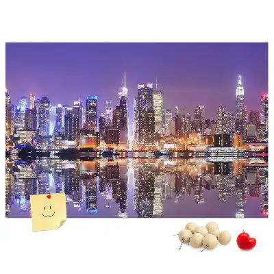 Kurk prikbord New York 's nachts