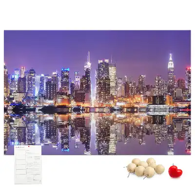 Kurk prikbord New York 's nachts