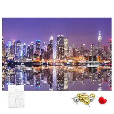 Kurk prikbord New York 's nachts