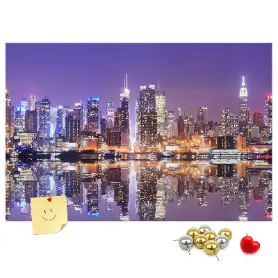 Kurk prikbord New York 's nachts