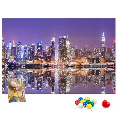 Kurk prikbord New York 's nachts