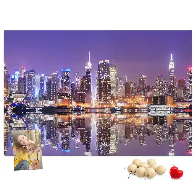 Kurk prikbord New York 's nachts