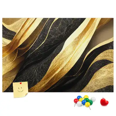 Memobord van kurk met abstract motief
