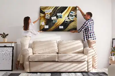 Memobord van kurk Elegante abstractie
