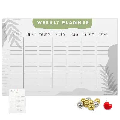 Kurk prikbord Zevendaags schema taken