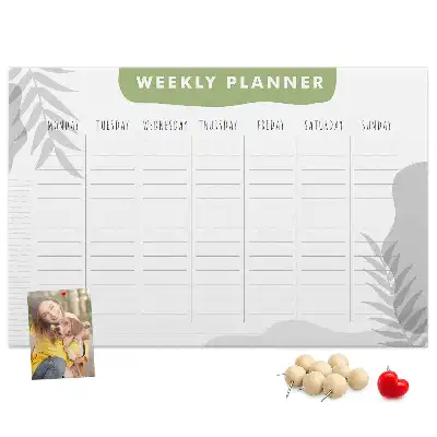 Kurk prikbord Zevendaags schema taken