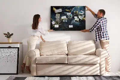 Memobord van kurk Artistieke bloempatronen
