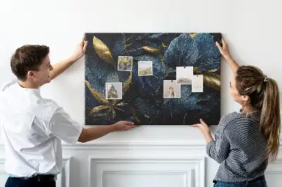 Memobord van kurk Artistieke bloempatronen