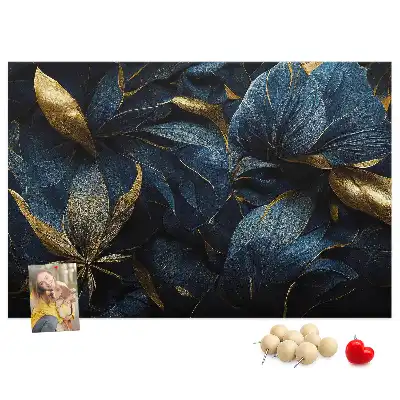 Memobord van kurk Artistieke bloempatronen