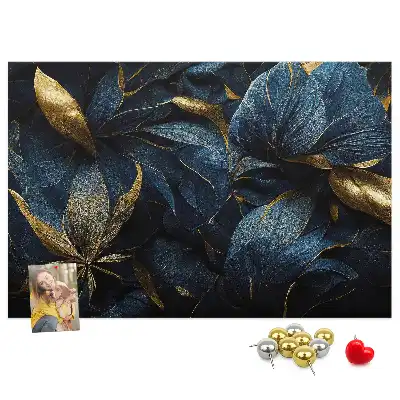 Memobord van kurk Artistieke bloempatronen