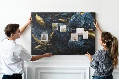 Memobord van kurk Artistieke bloempatronen