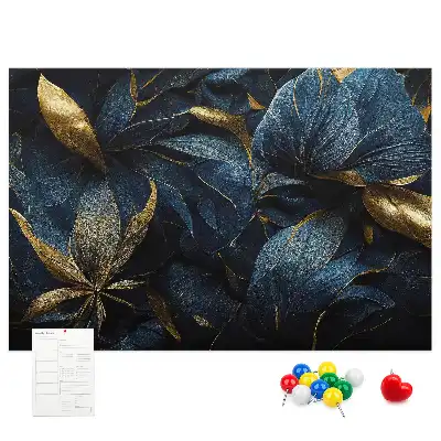 Memobord van kurk Artistieke bloempatronen
