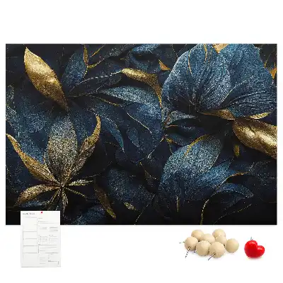 Memobord van kurk Artistieke bloempatronen