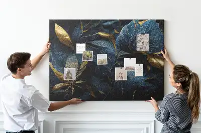 Memobord van kurk Artistieke bloempatronen
