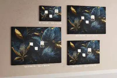 Memobord van kurk Artistieke bloempatronen
