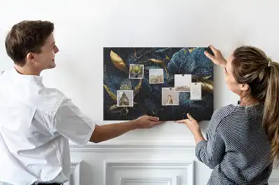 Memobord van kurk Artistieke bloempatronen