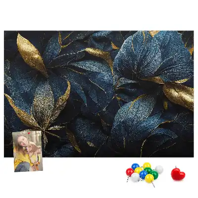 Memobord van kurk Artistieke bloempatronen
