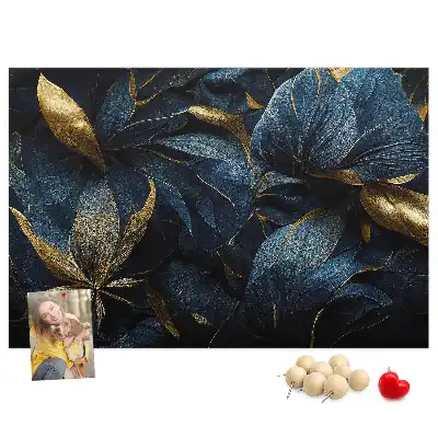 Memobord van kurk Artistieke bloempatronen