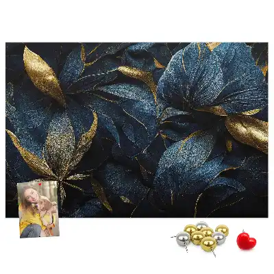 Memobord van kurk Artistieke bloempatronen