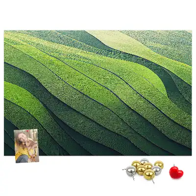 Kurk prikbord Abstractie Groene Velden