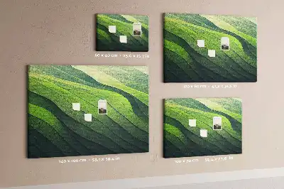 Kurk prikbord Abstractie Groene Velden