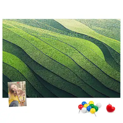 Kurk prikbord Abstractie Groene Velden