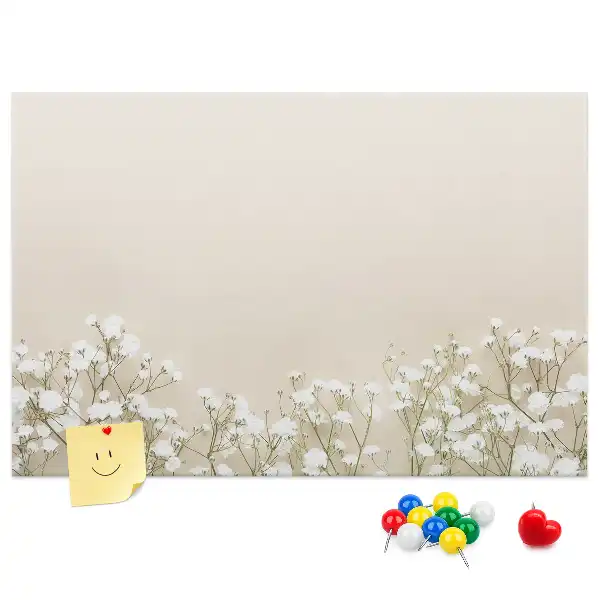 Memobord van kurk Geopende bloemknoppen