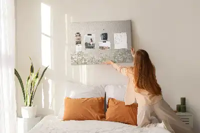 Memobord van kurk Geopende bloemknoppen