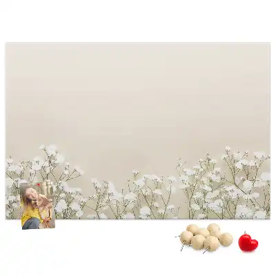 Memobord van kurk Geopende bloemknoppen