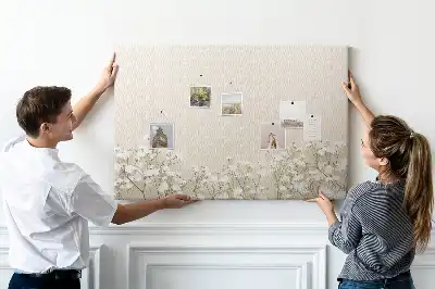 Memobord van kurk Geopende bloemknoppen