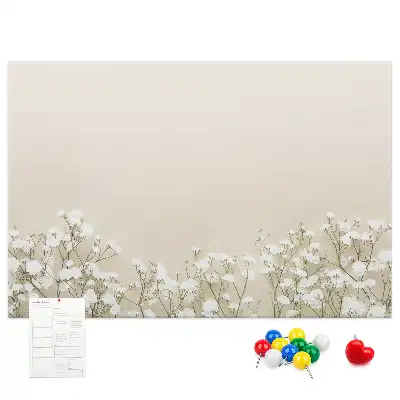 Memobord van kurk Geopende bloemknoppen