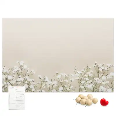 Memobord van kurk Geopende bloemknoppen