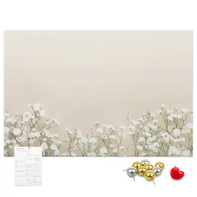 Memobord van kurk Geopende bloemknoppen